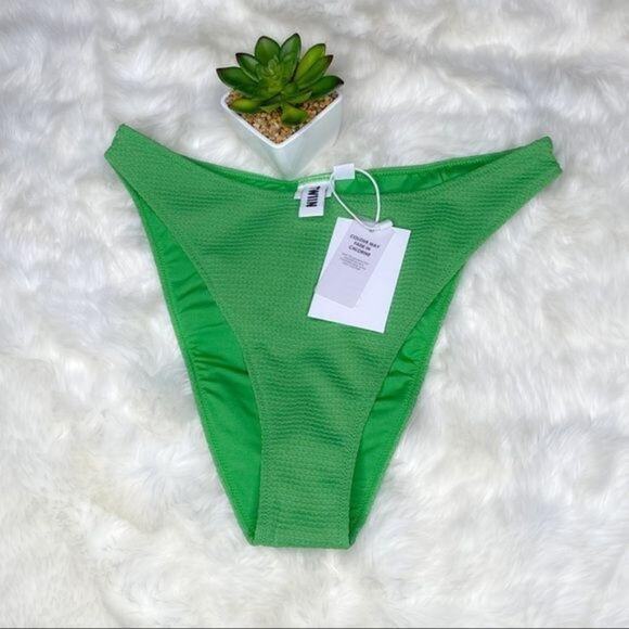 PacSun TWIIN Vice Thin Band Green Bikini Bottom NWT Size L - Picture 6 of 9